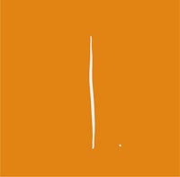 the letter l on an orange background